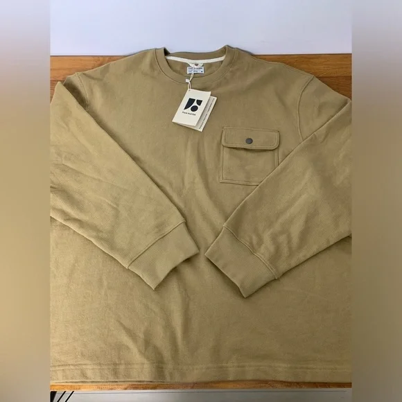 NWT Frank And Oak Sweater Men’s Organic Cotton French Terry Crewneck Size XXL - Picture 3 of 16